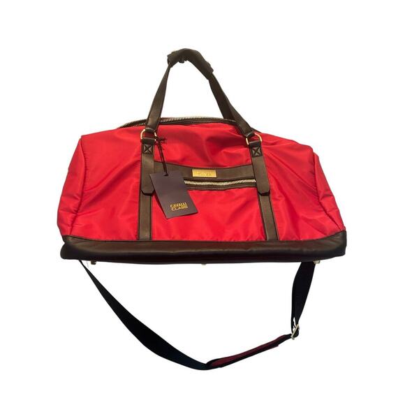 Cavalli Class by Roberto Cavalli Two Tone Travel Duffel NWT $325 - Picture 5 of 9